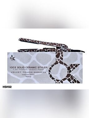 KOR 100% SOLID CERAMIC HAIR STYLER EUROPEAN TECHNOLOGY  HSK62 GIRAFFE
